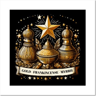 Gold Frankincense Myrrh Posters and Art